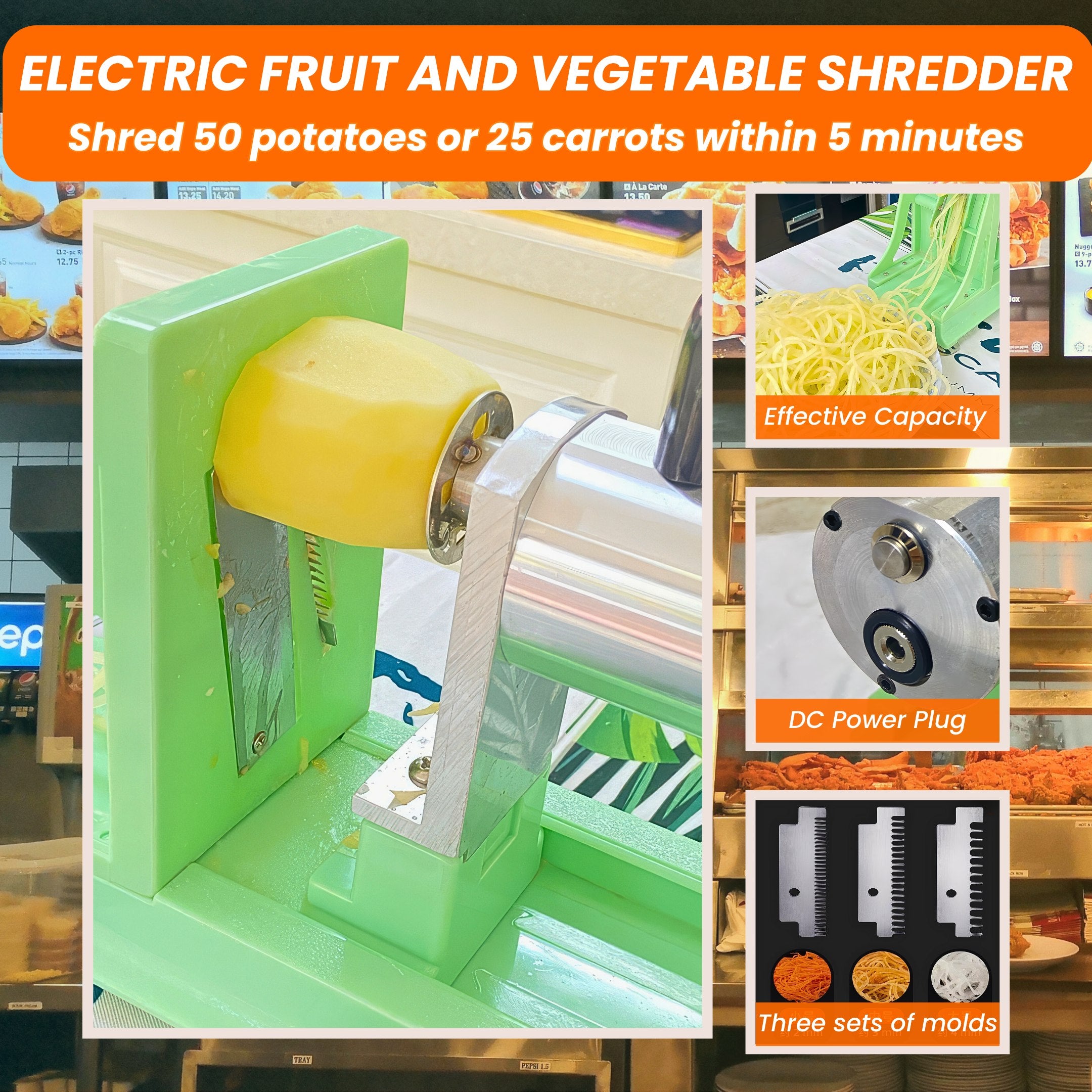 Electric Potato Shredder VSC-5