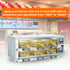 RB2-6 Tabletop Stainless Steel Double-Layer 6-Tray Food Warming Cabinet & Heated Holding Station