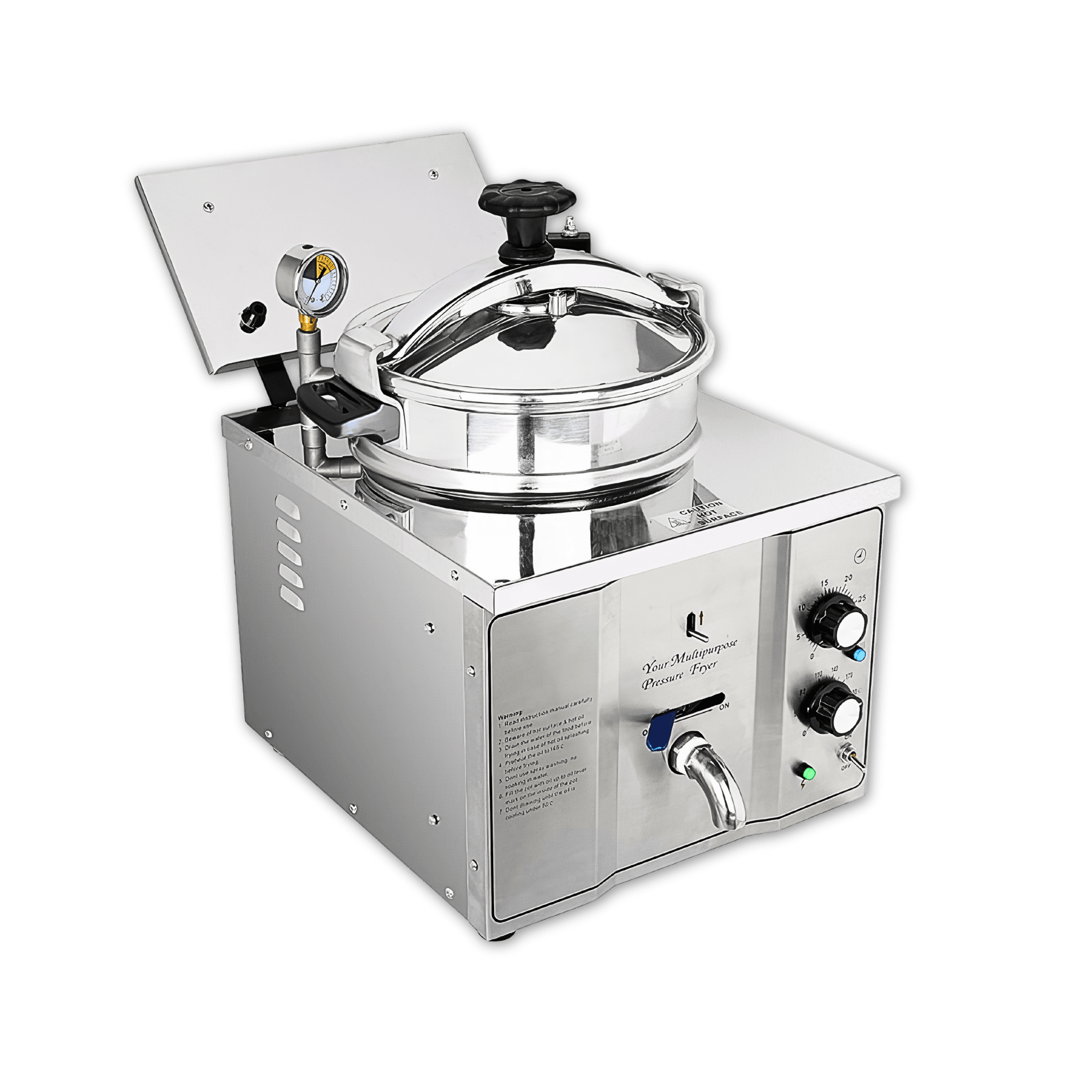 MDXZ16 Countertop Mechanical Electric Pressure Fryer 3KW 31lb/16L