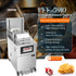 PFE-5910 Heavy-Duty Electric Pressure Fryer 17KW 99lb / 75KG Shortening 8 Head with Oil Filtration System