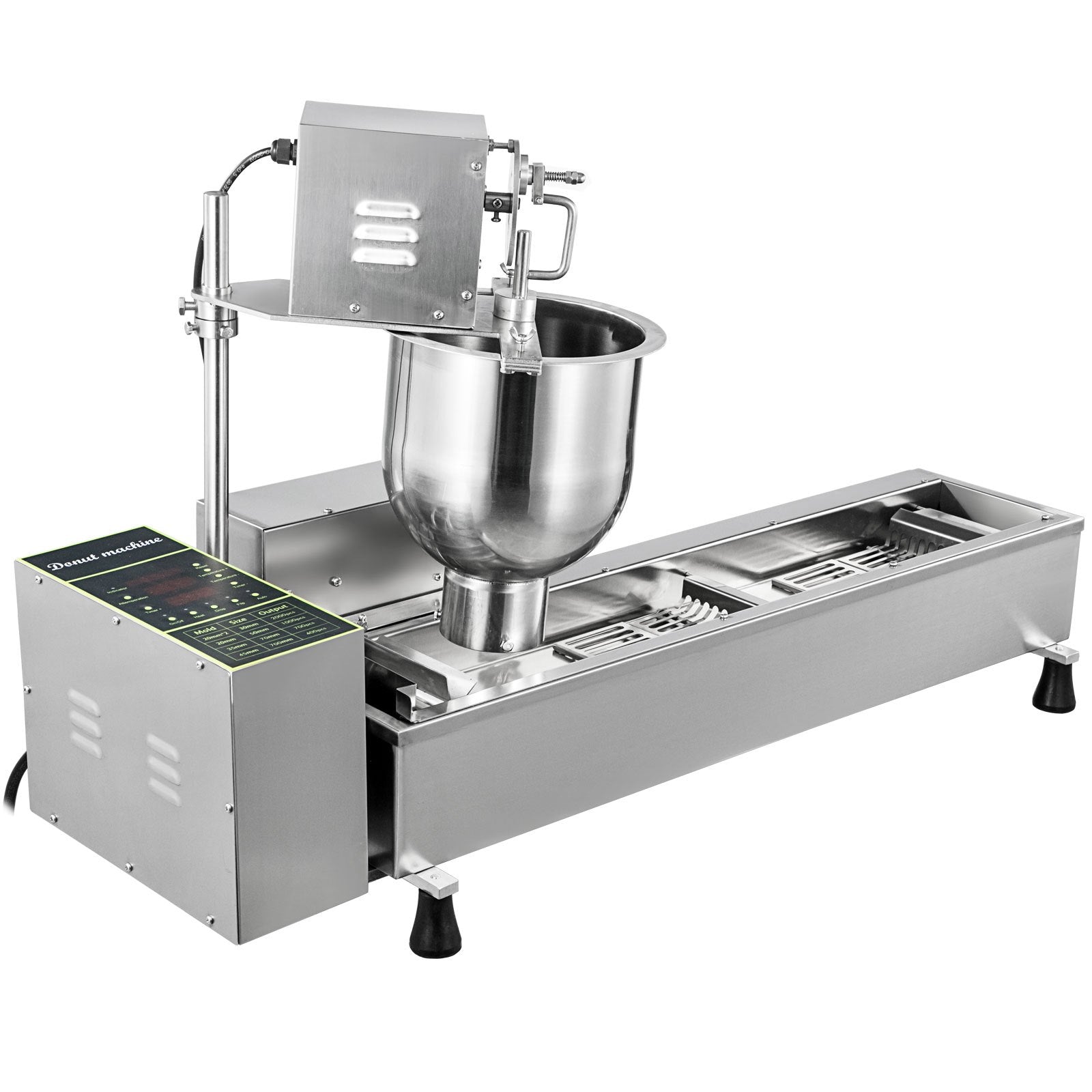 Single Row Auto Doughnut Maker with Intelligent Control Panel 3 Sizes Moulds Auto Donut T-101U